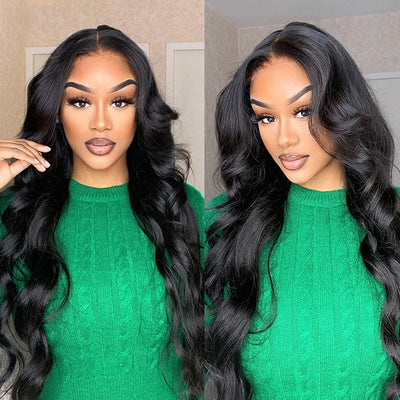 ZSF Ready To Go Glueless HD Lace Closure Wig Body Wave Pre-bleached Knots