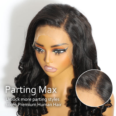ZSF Customized Tip Wavy Hair HD Lace Closure Wig Virgin Hair Unprocessed Human Hair Natural Black