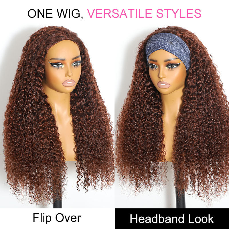 ZSF Hair 3-In-1 Half Wig Flip Over Burmese Curly 33