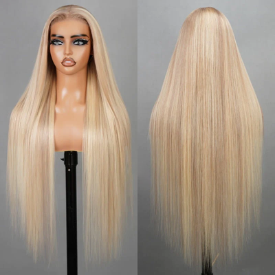 ZSF Hair Exclusive Original Blonde Highlight P10/613 Colored Lace Frontal Human Hair Wigs