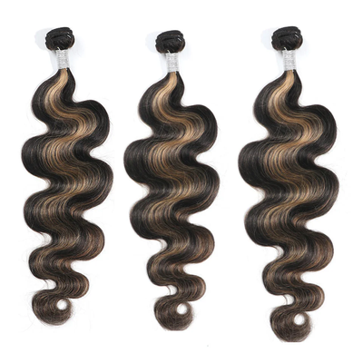 ZSF P1B/27 Ombre Blonde Body Wave Human Hair 3Bundles With Lace Frontal Brazilian Remy Hair