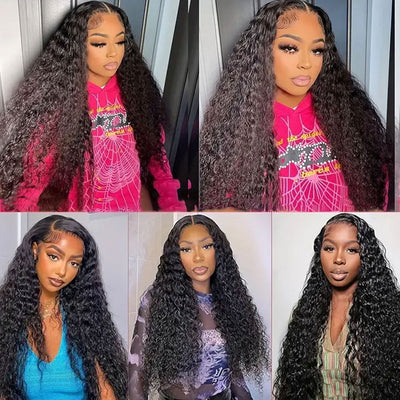 (BUY 1 GET 1 Free) ZSF Pixie Curly HD Lace Frontal Wig Curly Lace Wig Long Hair