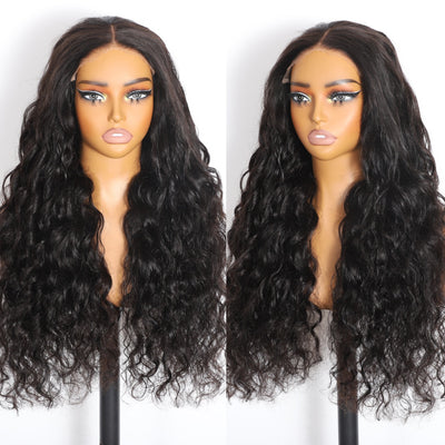 ZSF Hair 6*6/7*7 HD Lace Closure Wig Loose Wave Ready Go Glueless Wig Drawstring Virgin Hair Unprocessed Natural Black