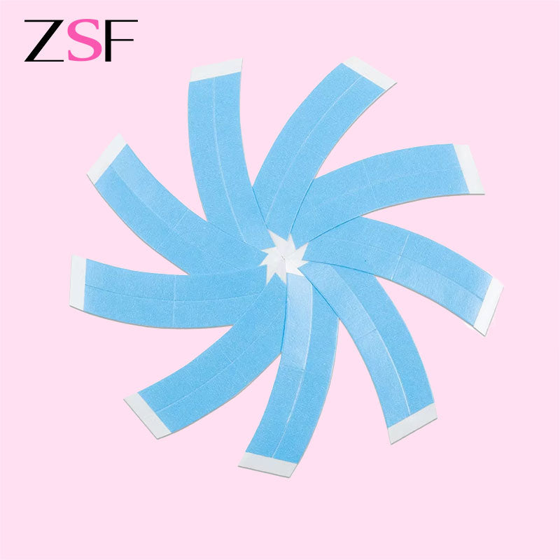 (Not Single Sale)ZSF Blue Double Sided Waterproof Lace Wigs Adhesive Tape Strips for Lace Front Wig 20 Pcs Flash Sale