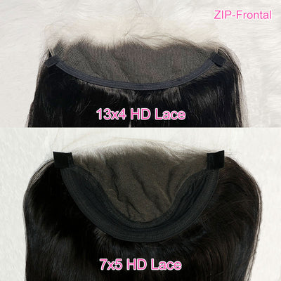 ZSF ZIP Wig With Optional Replaceable Tops Silky Straight  HD Lace Virgin Hair Natural Black