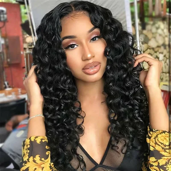 ZSF New Wand Curls Wear And Go Glueless 6*4.5 HD Lace Wig Melted All Skins Pre Cut Pre-plucked Hairline