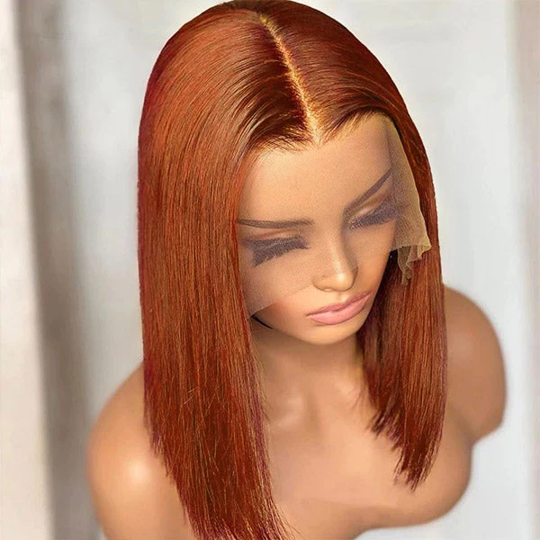 (BUY 1 GET 1 Free)ZSF Hair Straight Short Bob Wig Brazilian Straight Virgin Hair Unprocessed Human Hair 1Piece