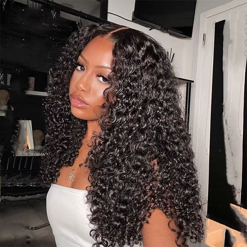 ZSF Pixie Curly HD Lace Frontal Wig Curly Lace Wig Long Hair