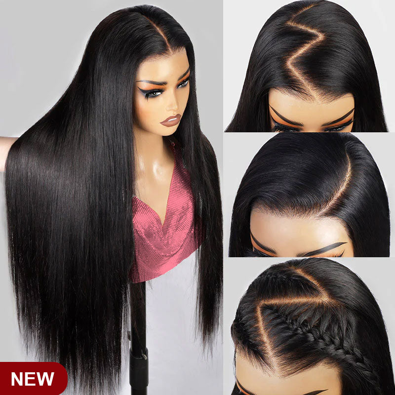 ZSF 7*5 Glueless Straight HD Lace Wear Go Wig Tiny Knots Pre-Bleached