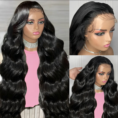 34" 38" 40" ZSF Hair Lace Frontal Wig Virgin Hair Unprocessed Human Hair 1Piece