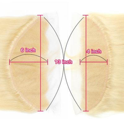 ZSF Hair Blonde #613 Straight Virgin Hair 4Bundles With Frontal 100% Human Hair Extension