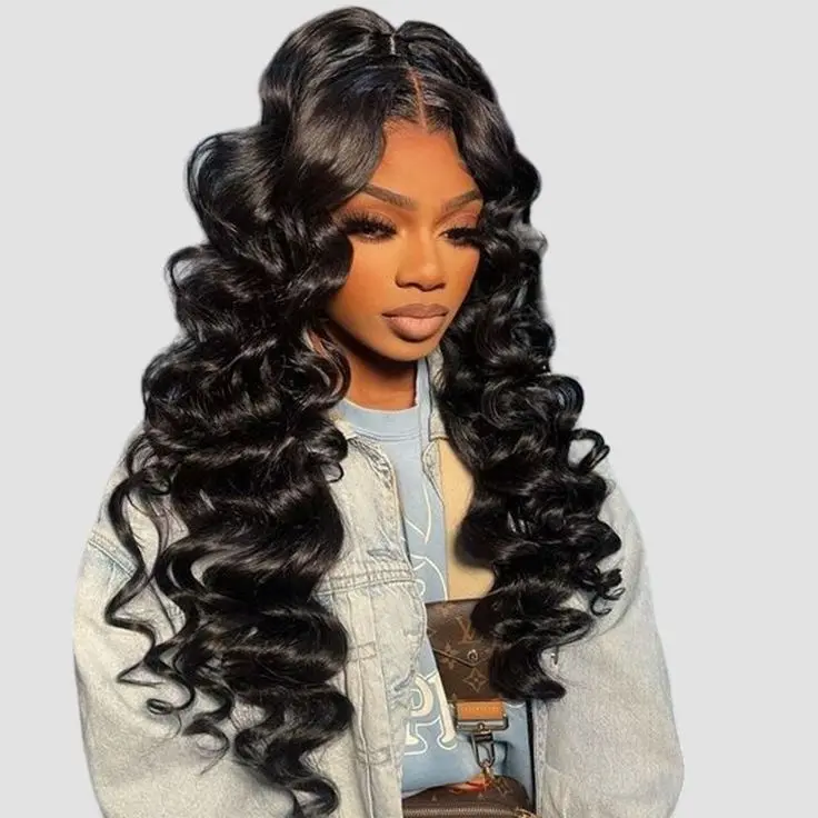 ZSF 9*6 HD Lace Glueless Wig Loose Deep Wave Pre-Cut Tiny Knots Natural Hairline Human Hair