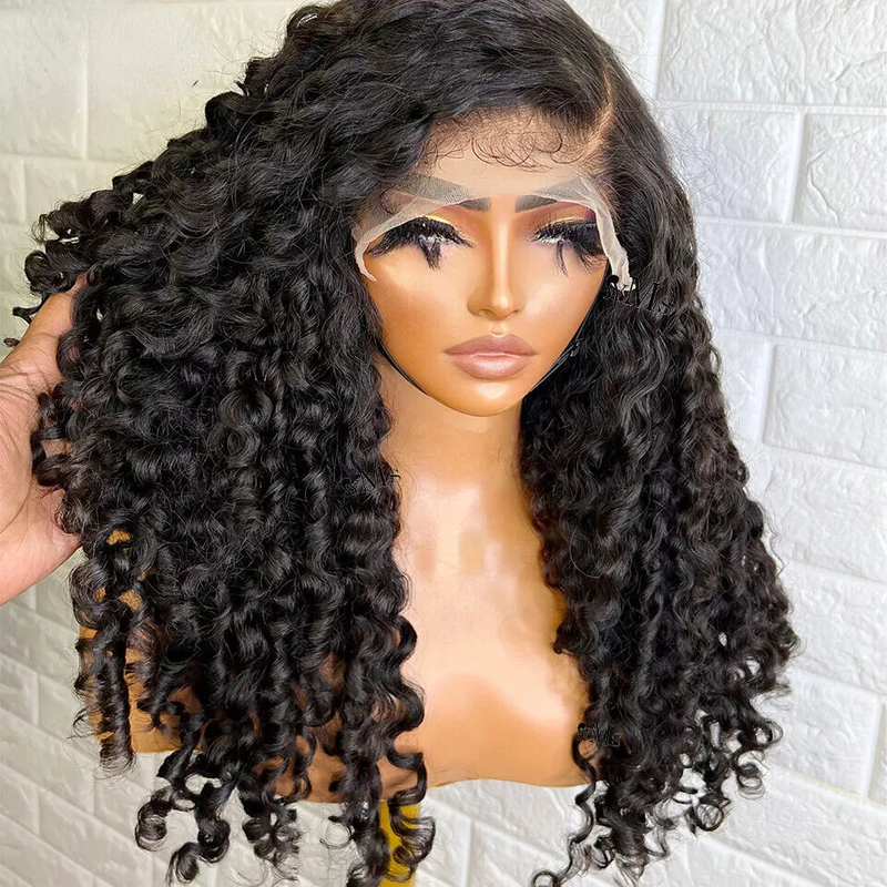 ZSF  Burmese Curly Hair HD Lace Closure Burmese Wig Virgin Hair Unprocessed Human Hair