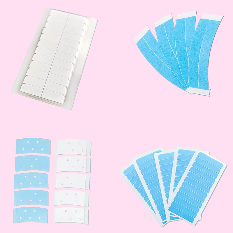 (Not Single Sale)ZSF Blue Double Sided Waterproof Lace Wigs Adhesive Tape Strips for Lace Front Wig 20 Pcs Flash Sale