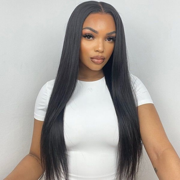 ZSF Straight Glueless HD Lace Closure Wear Go Wig 6*4.5 HD Lace Beginner Friendly Hair 1Piece