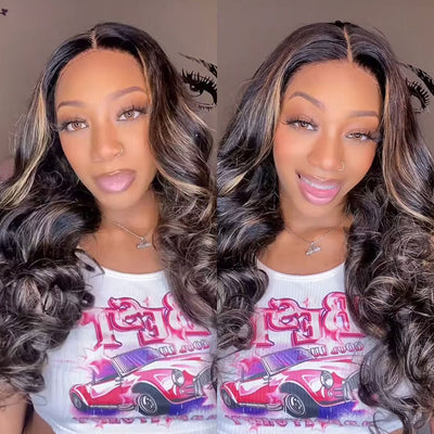 ZSF Ombre Blonde P1B/27 Body Wave Virgin Hair 4Bundles With Lace Frontal 100% Human Hair