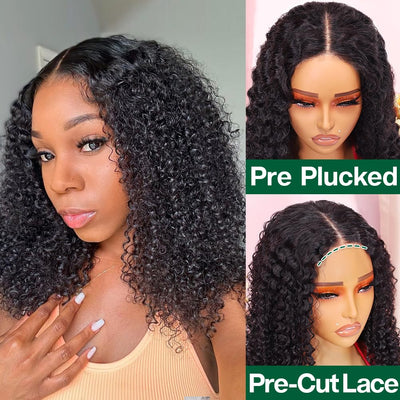 ZSF Deep Wave Bob Wig Deep Wave Bob Wig 5*5 HD Lace Brazilian Virgin Hair Unprocessed Curly Wigs