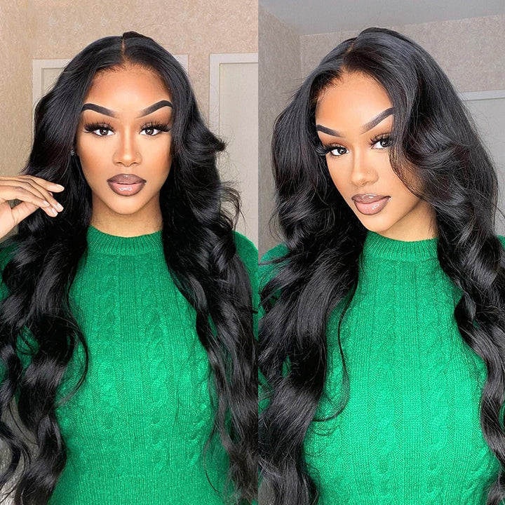 ZSF Put On&Go Wig Body Wave Glueless 4*4 HD Lace Closure Wig Beginner Friendly Hair 1 Piece