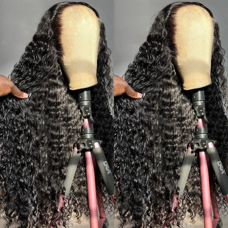 (BUY 1 GET 1 Free)ZSF Hair Burmese Curly Transparent Lace Wig 100% Human Virgin Hair