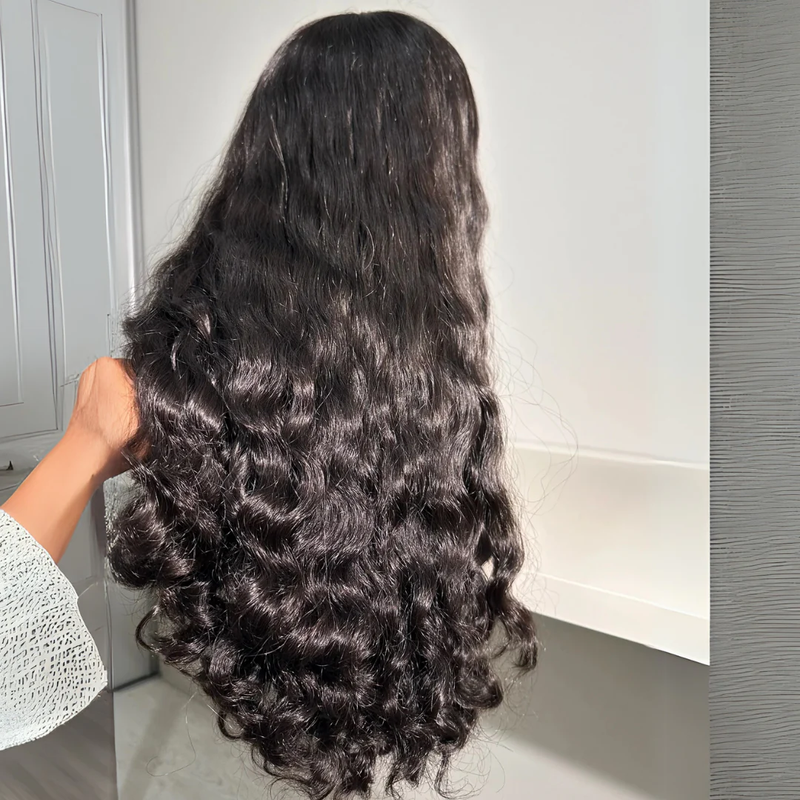 (BUY 1 GET 1 Free)ZSF Raw Natural Wave Hair Lace Frontal Wig Hair Middle Part Pre-Plucked Natural Hairline