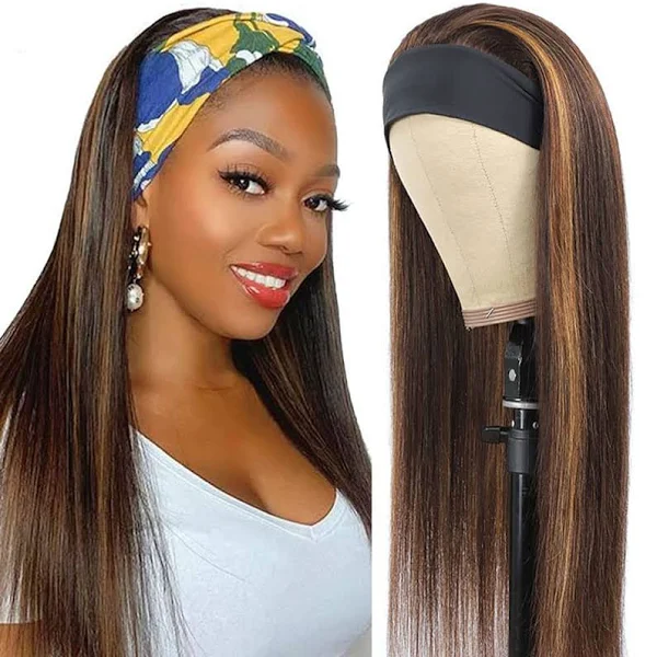 (Clearance Sale) ZSF Hair Headband Wig Straight No Plucking Wigs For Women No Glue & No Sew 1Piece