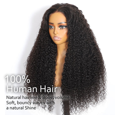 ZSF Hair 6*6/7*7 HD Lace Closure Wig Water Wave Ready Go Drawstring Virgin Hair Unprocessed Natural Black