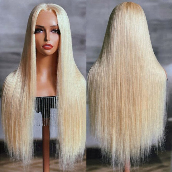 ZSF 613 Blonde Straight Glueless HD Lace Closure Wear Go Wig