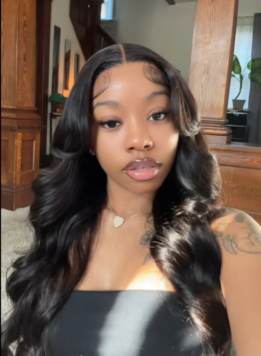 【Dollfacecourtney With ZSF Hair】 Body Wave Invisible 13*6 HD Lace Frontal Wig Real Human Hair Natural Hairline