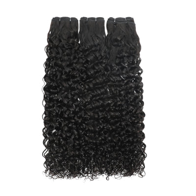 ZSF Hair Grade Double Drawn Hair Water Wave 1Bundle 100% Unprocessed Human Hair Weave Extensions