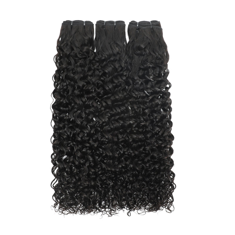 ZSF Hair Grade Double Drawn Hair Water Wave 1Bundle 100% Unprocessed Human Hair Weave Extensions