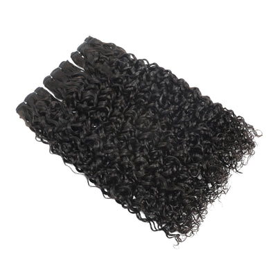 ZSF Hair Grade Double Drawn Hair Water Wave 1Bundle 100% Unprocessed Human Hair Weave Extensions