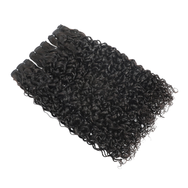 ZSF Hair Grade Double Drawn Hair Water Wave 1Bundle 100% Unprocessed Human Hair Weave Extensions