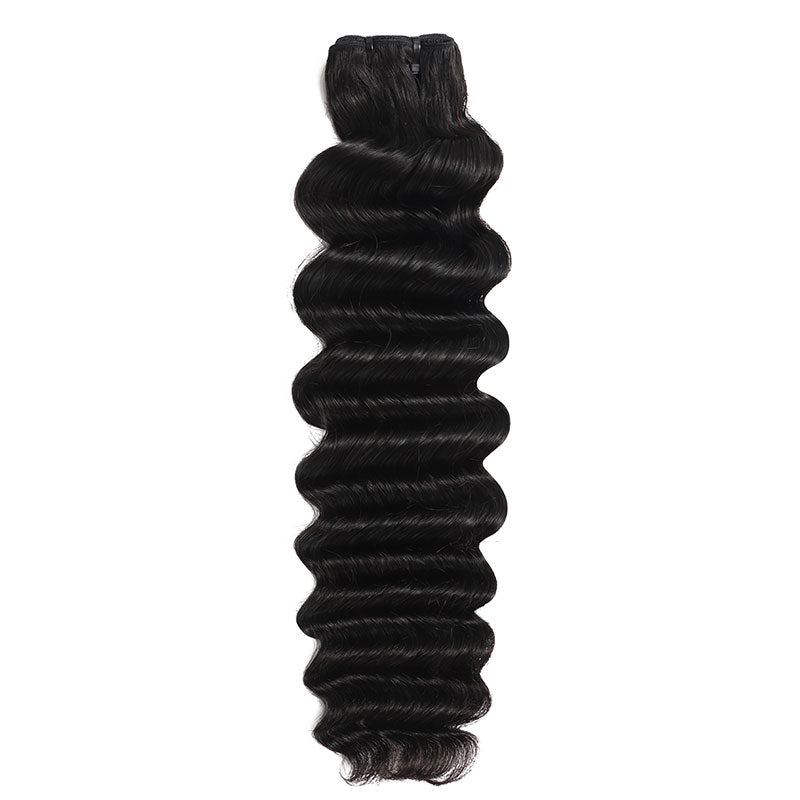 ZSF Hair 12A Loose Deep Wave 1Bundle 100% unprocessed Human Hair Natural Black