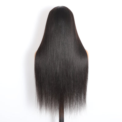 ZSF 6*6/7*7 HD Lace Silky Straight Glueless Invisible Drawstring Wig Human Hair Beginner Friendly