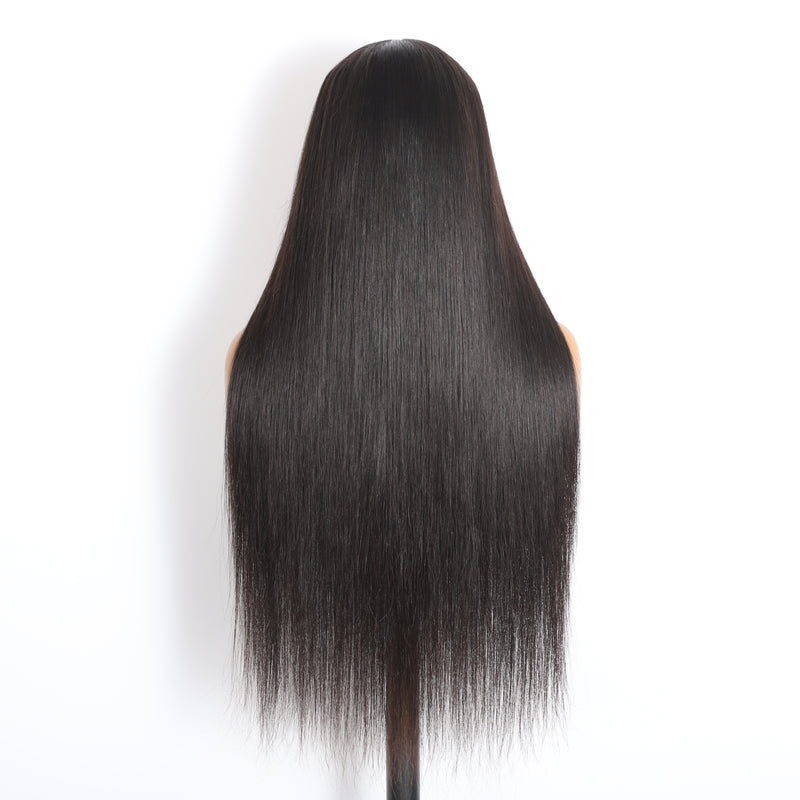 ZSF 6*6/7*7 HD Lace Silky Straight Glueless Invisible Drawstring Wig Human Hair Beginner Friendly