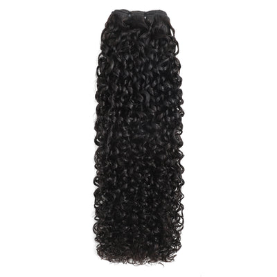 ZSF Hair Pixie Curly Virgin Hair 3Bundles With Lace Frontal Natural Black 8A Grade