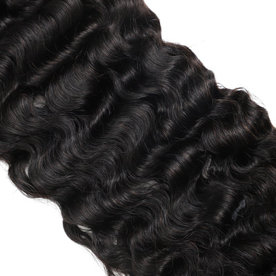 ZSF Hair Burmese Curly Virgin Hair 3Bundles With Lace Closure Natural Black 8A Grade