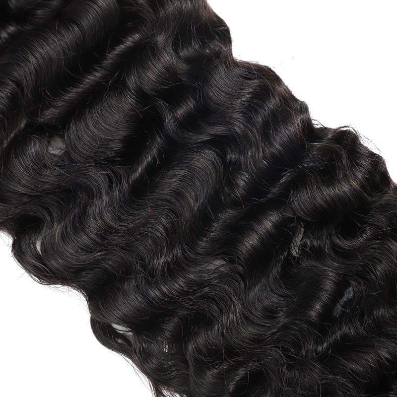 ZSF Hair Burmese Curly Virgin Hair 3Bundles With Lace Closure Natural Black 8A Grade