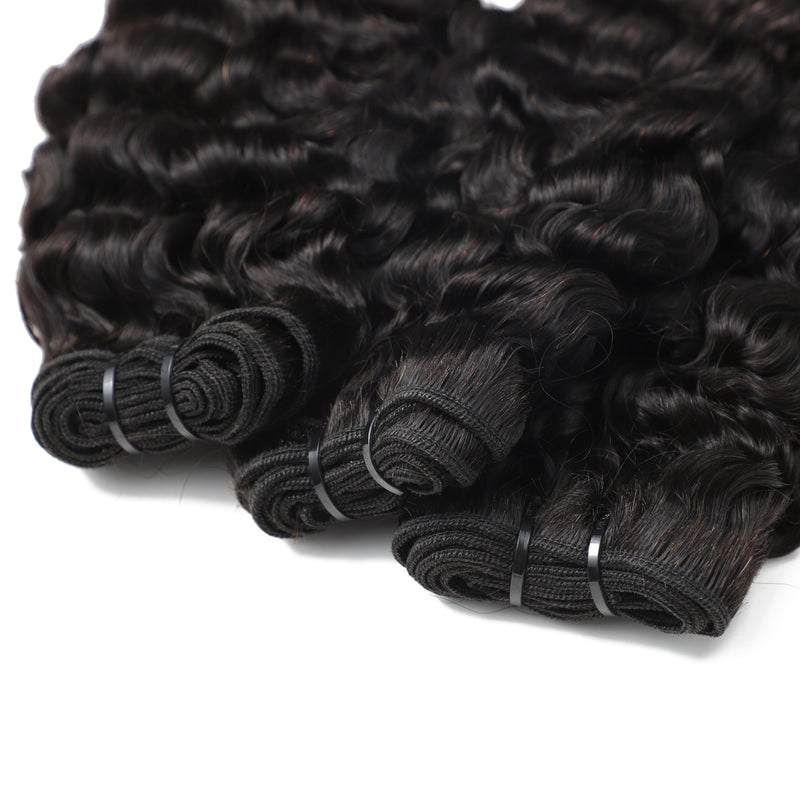 ZSF Hair Grade 10A Vigin Hair Burmese Curly 1Bundle 100% Unprocessed Human Hair Weave Natural Black