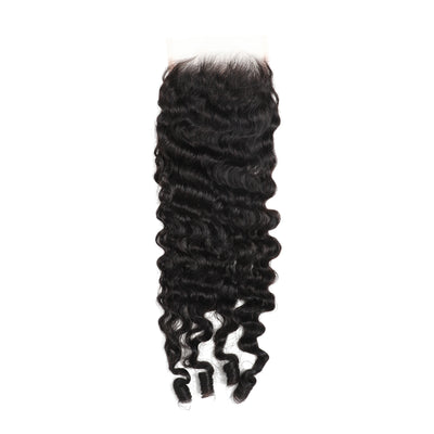 ZSF Hair Burmese Curly Virgin Hair 3Bundles With Lace Closure Natural Black 8A Grade