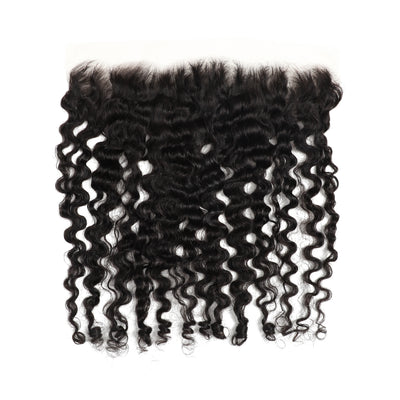 ZSF Hair Burmese Curly Virgin Hair 3Bundles With Lace Frontal Natural Black 8A Grade