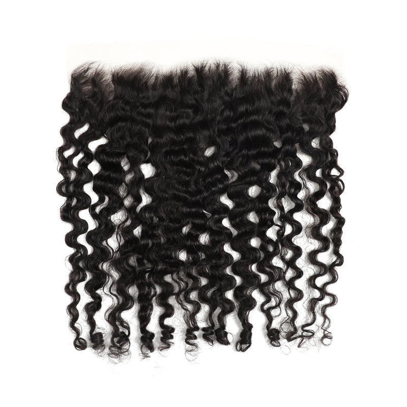 ZSF Hair 13x4/13*6  Transparent/HD Lace Frontal Burmese Curly Free Part 1piece Natural Black
