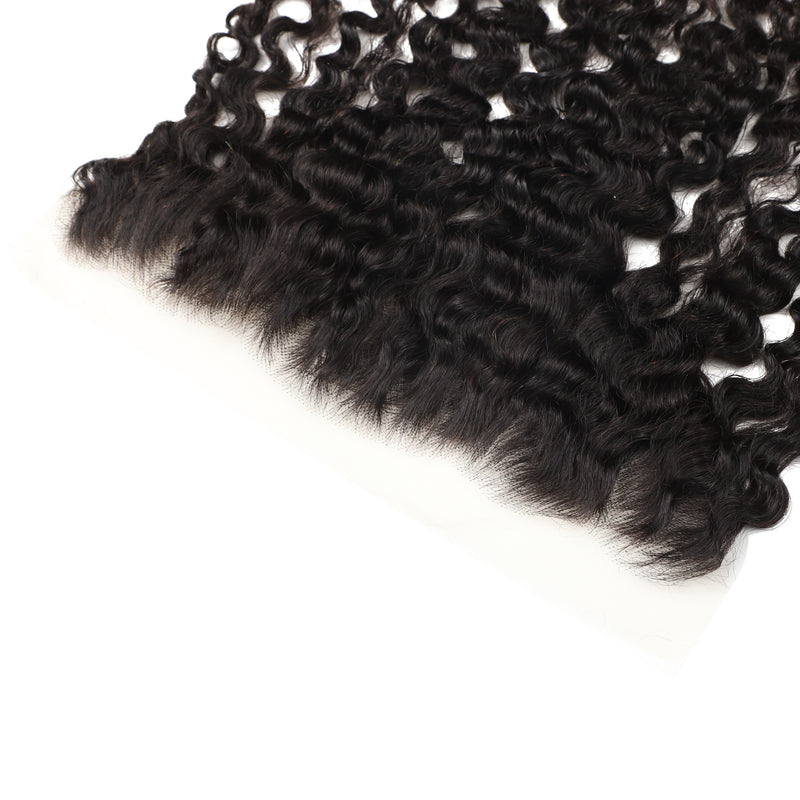 ZSF Hair 13x4/13*6  Transparent/HD Lace Frontal Burmese Curly Free Part 1piece Natural Black
