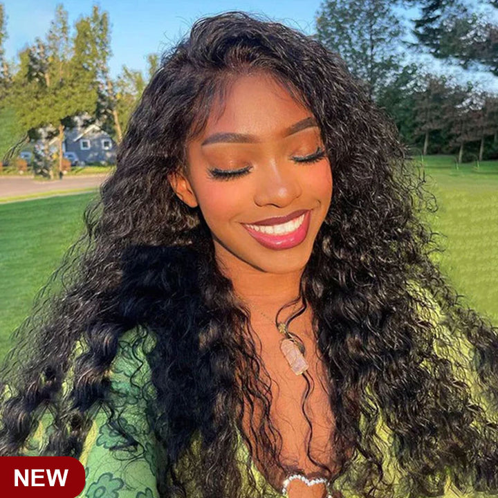 ZSF C Part | Water Wave Glueless HD Lace Wig Human Virgin Hair