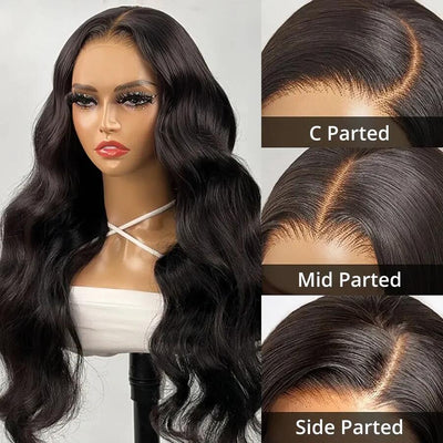 ZSF Upgrade 7*5 HD Lace Closure Glueless Wig Body Wave Minimal Knots 100% Human Hair