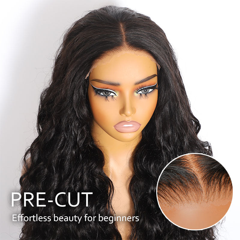 ZSF Hair 6*6/7*7 HD Lace Closure Wig Loose Wave Ready Go Glueless Wig Drawstring Virgin Hair Unprocessed Natural Black