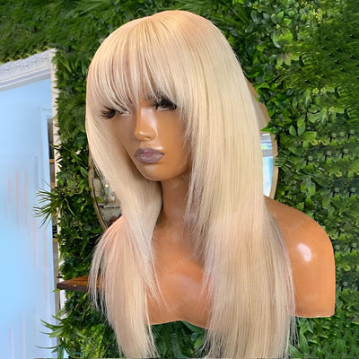 ZSF Hair Russian 613 Blonde Wolf Cut Layered Virgin Hair Transparent Lace Frontal Wig 100% Human Hair 1Piece