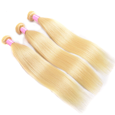 ZSF Blobde #613 Color Straight 3Bundles With Lace Closure 100% Human Hair