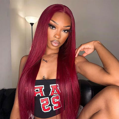 ZSF 7*5 Glueless Straight HD Lace Wear Go Wig Tiny Knots Pre-Bleached