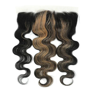 ZSF P1B/27 Ombre Blonde Body Wave Human Hair 3Bundles With Lace Frontal Brazilian Remy Hair